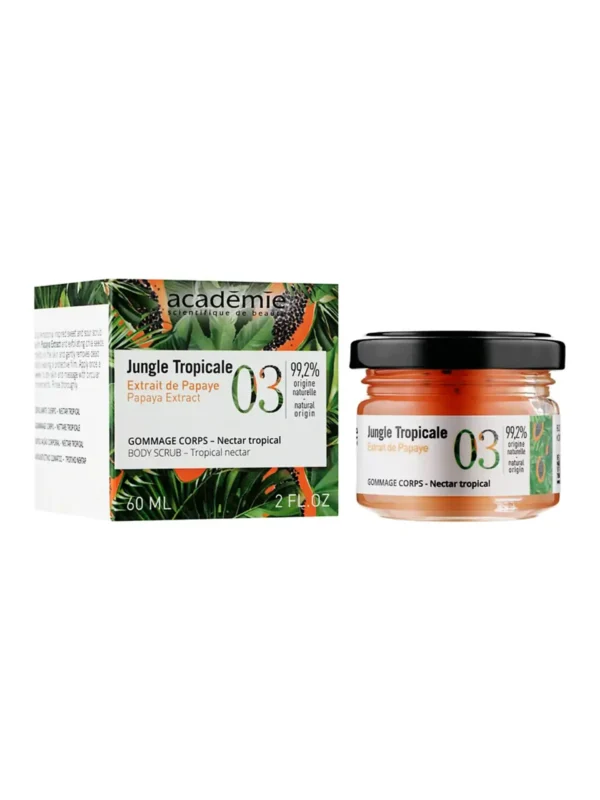 Скраб для тіла Тропічний нектар Academie Jungle Tropicale Body Scrub Tropical Nectar 60 мл