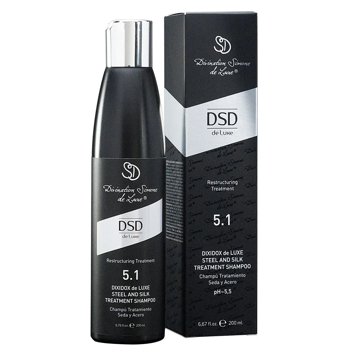 Відновлювальний шампунь DSD de Luxe 5.1 Steel And Silk Treatment 200 Відновлювальний шампунь DSD de Luxe 5.1 Steel And Silk Treatment