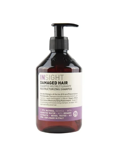Champú reparador para cabellos dañados Insight Damaged Hair Resctructurizing Shampoo 400 ml