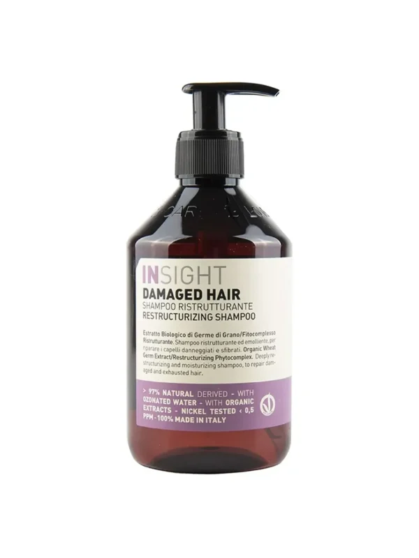 Відновлюючий шампунь для пошкодженого волосся Insight Damaged Hair Resctructurizing Shampoo 400 мл