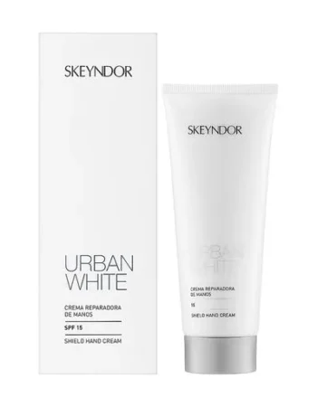 Захисний освітлювальний крем для рук Skeyndor Urban White Shield Hand Cream SPF15