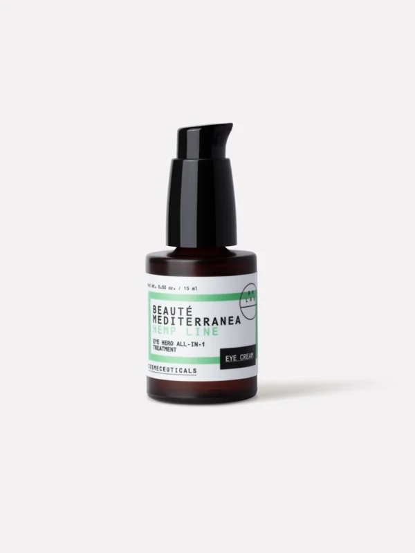 Крем для догляду за зоною навколо очей BEAUTÉ MEDITERRANEA EYE HERO ALL-IN-1 TREATMENT HEMP LINE 15 мл