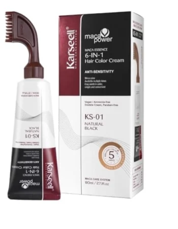 Фарба для волосся Karseell Maca Power Essence 6-In-1 Hair Color Cream Chestnut Brown 80 мл