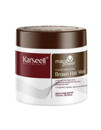 Маска для каштанового волосся Karseell Maca Power Color Deposing Brown Hair Mask 500 мл