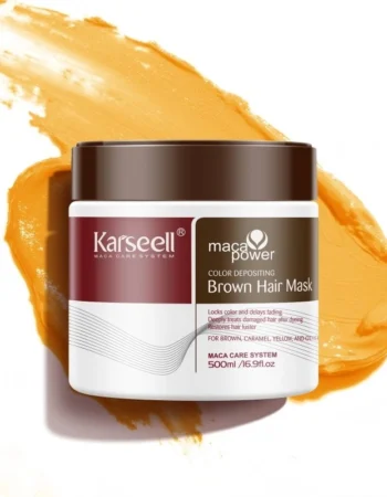Маска для каштанового волосся Karseell Maca Power Color Deposing Brown Hair Mask 500 мл