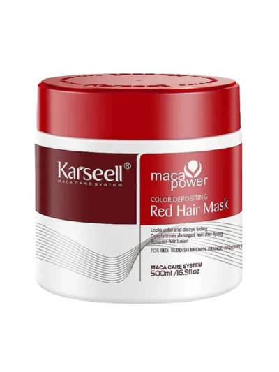Маска для рудого волосся Karseell Maca Power Color Deposing Red Hair Mask 500 мл