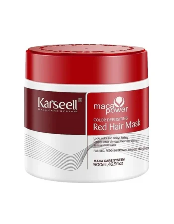 Маска для рудого волосся Karseell Maca Power Color Deposing Red Hair Mask 500 мл