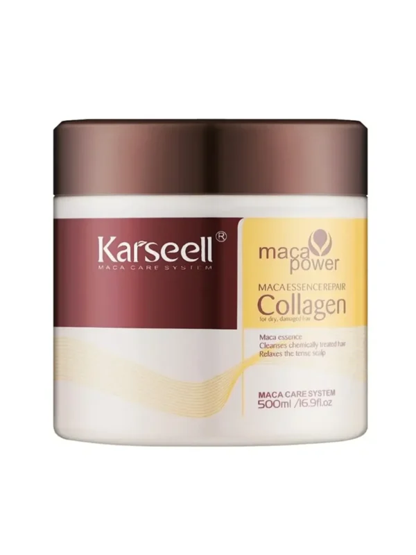 Маска для сухого та пошкодженого волосся з колагеном Karseell Maca Power Maca Essence Repair Collagen Hair Mask 500 мл