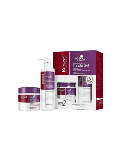Karseell Maca Power Purple Set para neutralizar el amarilleamiento del cabello rubio