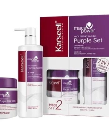 Набір для нейтралізації жовтизни на світлому волоссі Karseell Maca Power Purple Set