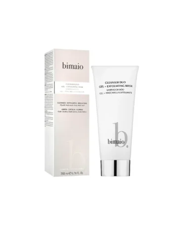 Doble limpiador (gel + mascarilla exfoliante) Bimaio Cleanser Duo Gel + Exfoliante