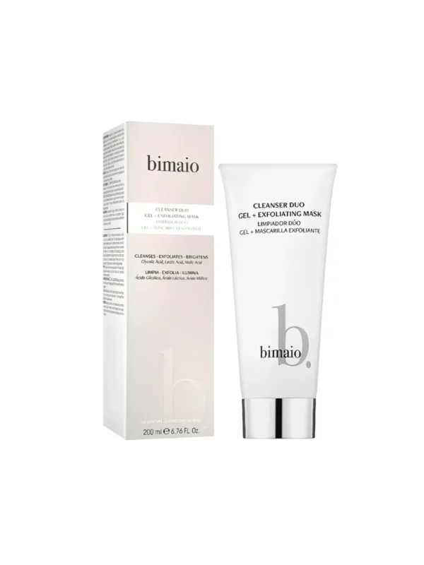 Подвійний очищуючий засіб (гель + маска-пілінг) Bimaio Cleanser Duo Gel + Exfoliating