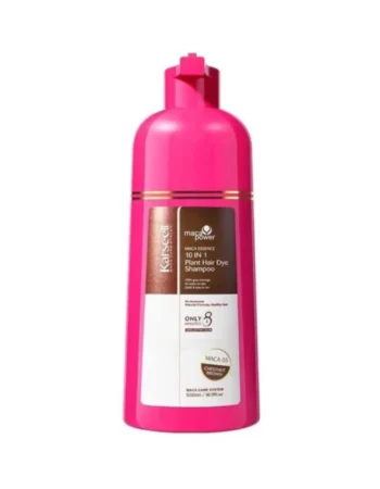 Шампунь для фарбування волосся 10 в 1 Karseell Maca Power Plant Hair Dye Shampoo Chestnut Brown 500 мл