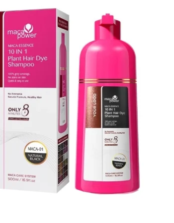 Шампунь для фарбування волосся 10 в 1 Karseell Maca Power Plant Hair Dye Shampoo Chestnut Brown 500 мл