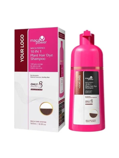 Шампунь для фарбування волосся 10 в 1 Karseell Maca Power Plant Hair Dye Shampoo Dark Cofee 500 мл