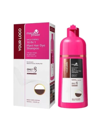 Шампунь для фарбування волосся 10 в 1 Karseell Maca Power Plant Hair Dye Shampoo Dark Cofee 500 мл