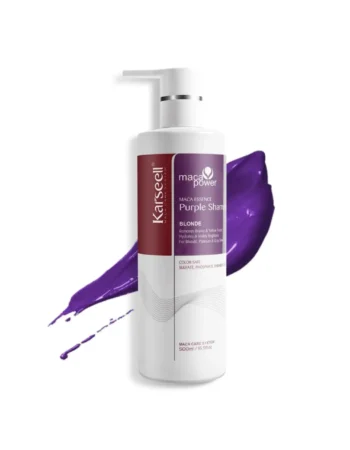 Шампунь для нейтралізації жовтизни світлого волосся Karseell Maca Power Essence Purple Shampoo 500 мл
