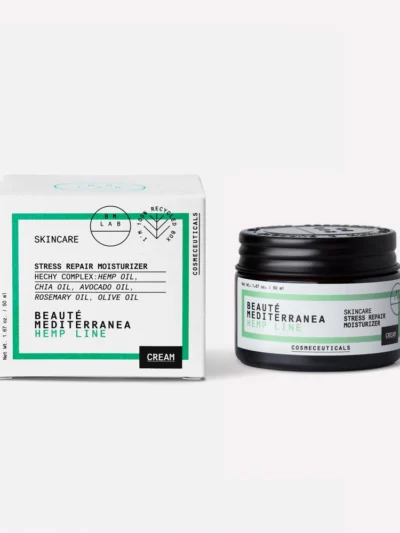 Зволожуючий крем для чутливої ​та пошкодженої шкіри BEAUTÉ MEDITERRANEA STRESS REPAIR MOISTURIZER CREAM HEMP LINE