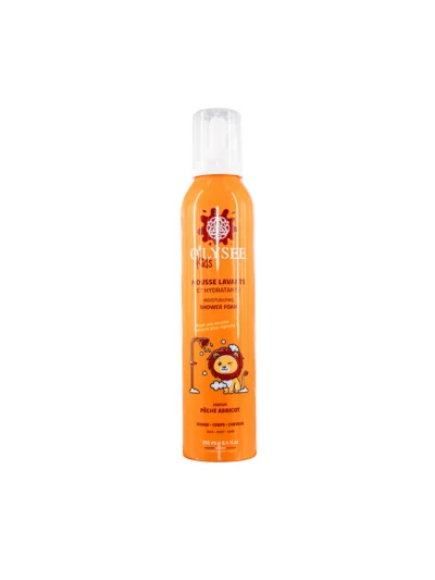 Дитяча крем-пінка для купання 3 в 1 з ароматом персика та абрикоса O'LYSEE Whipped Shower Foam Peach & Apricot 250 мл
