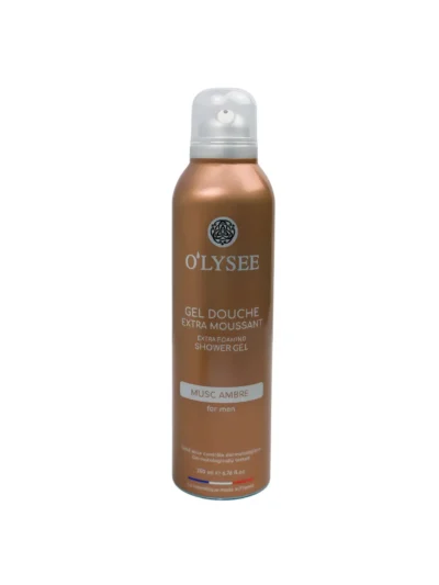 Гель-піна для душу для чоловіків з мускусним ароматом O’LYSEE Musc Ambré extra foaming shower gel 200 мл