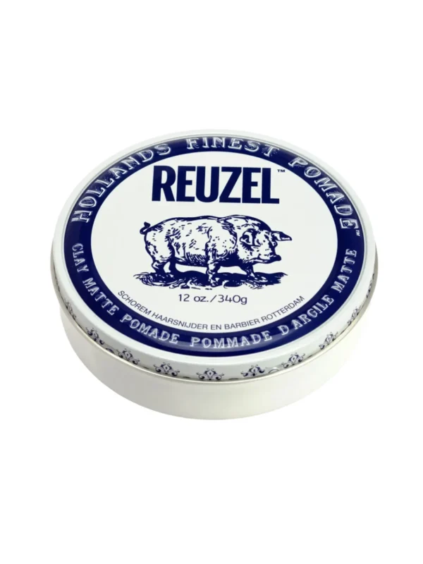 Матуюча глина для укладки волосся сильної фіксації Reuzel Clay Matte Pomade Strong Hold 340 гр