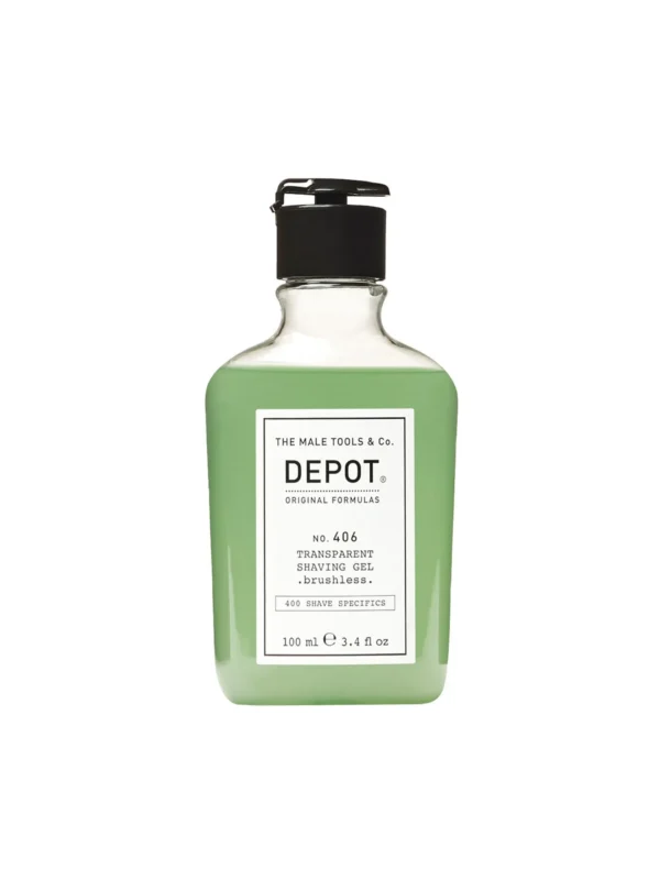 NO. 406 TRANSPARENT SHAVING GEL brushless 100ML