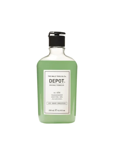 NO. 406 TRANSPARENT SHAVING GEL brushless 200ML