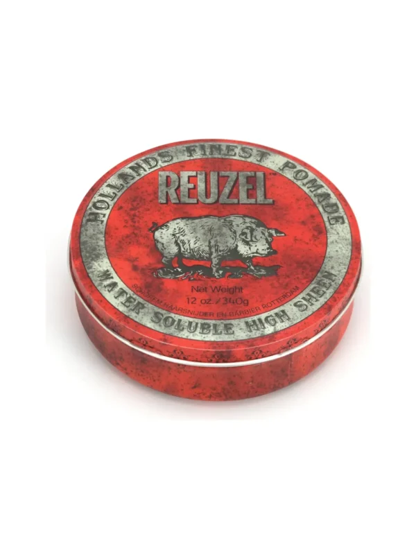Помада для укладання волосся середньої фіксації Reuzel Water Soluble Red High Sheen Pomade 340 гр