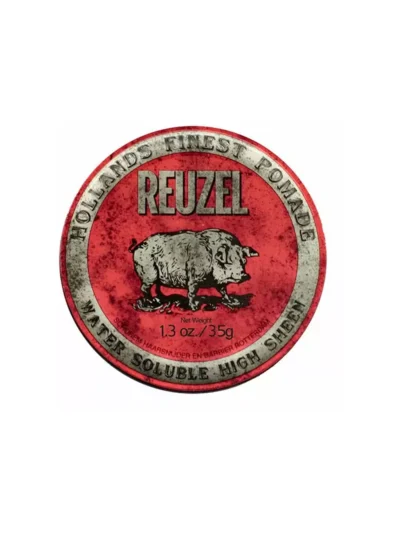 Помада для укладання волосся середньої фіксації Reuzel Water Soluble Red High Sheen Pomade 35 гр