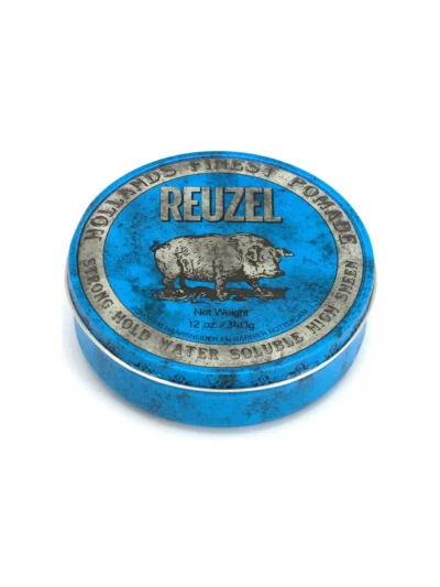 Помада для укладання волосся сильної фіксації Reuzel Blue Strong Hold Water Soluble High Sheen Pomade 340 гр
