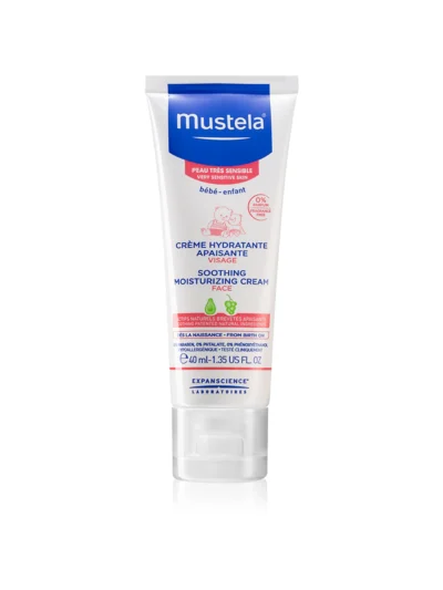 Заспокоюючий крем для чутливої шкіри Mustela Bebe Face Soothing Moisturizing Cr.40мл