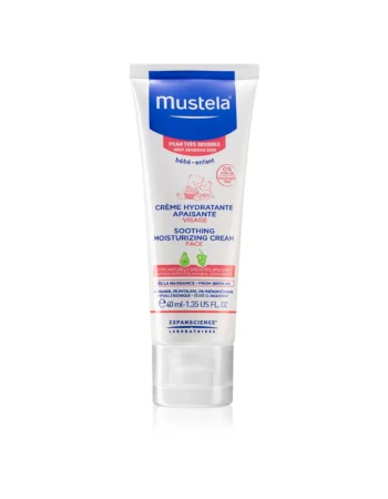 Заспокоюючий крем для чутливої шкіри Mustela Bebe Face Soothing Moisturizing Cr.40мл