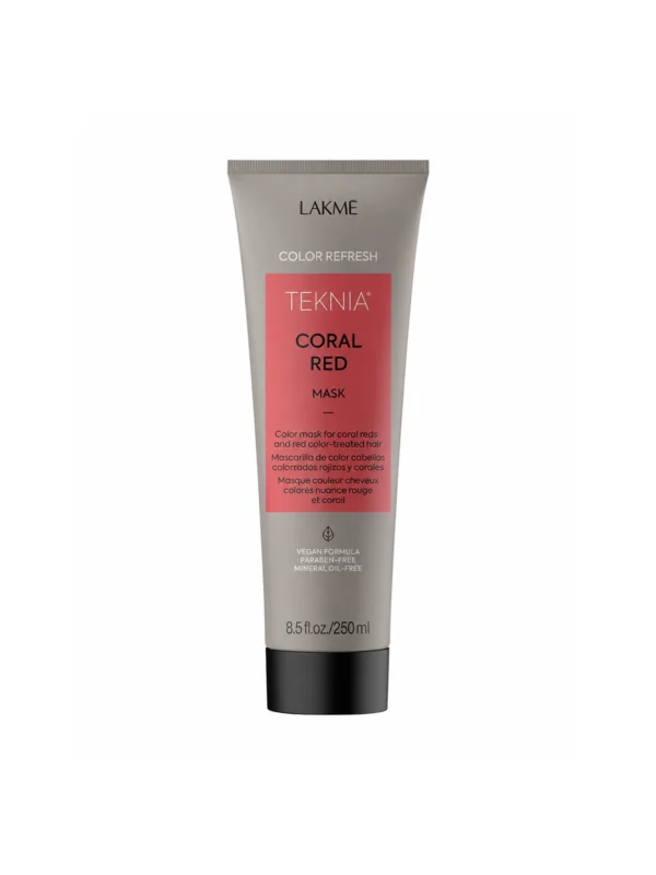 Маска відтінкова відтінок Coral Red для оновлення кольору волосся 250 мл TKN Refresh Coral Red Mask
